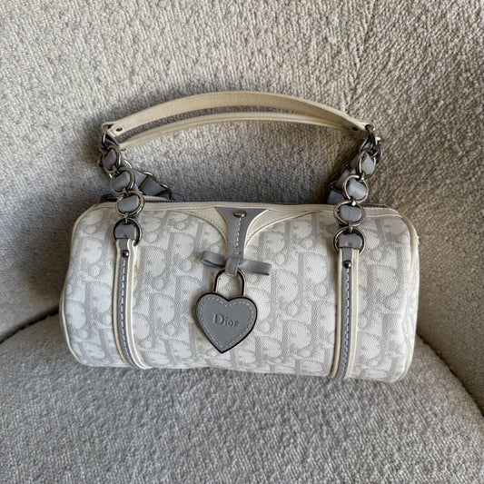 2000s Dior Romantique Trotter White Handbag