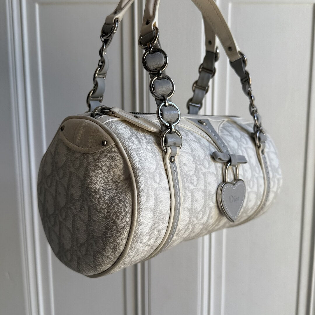 2000s Dior Romantique Trotter White Handbag