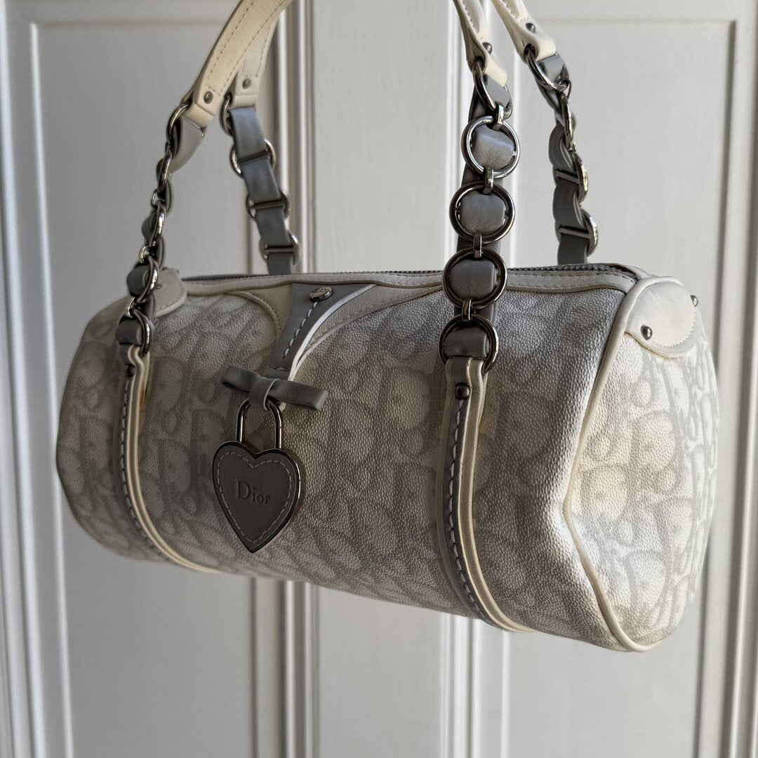 2000s Dior Romantique Trotter White Handbag