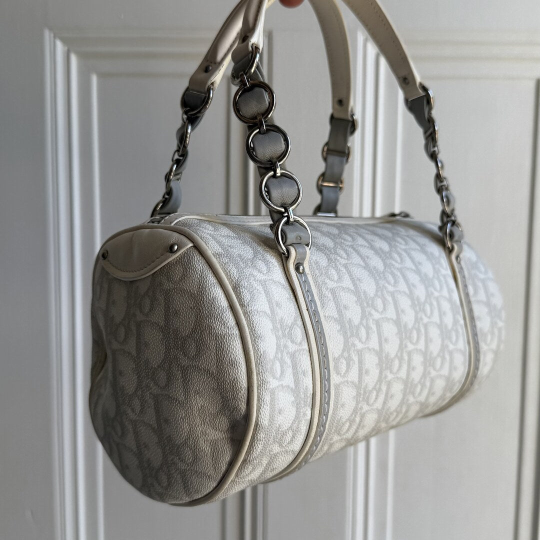 2000s Dior Romantique Trotter White Handbag
