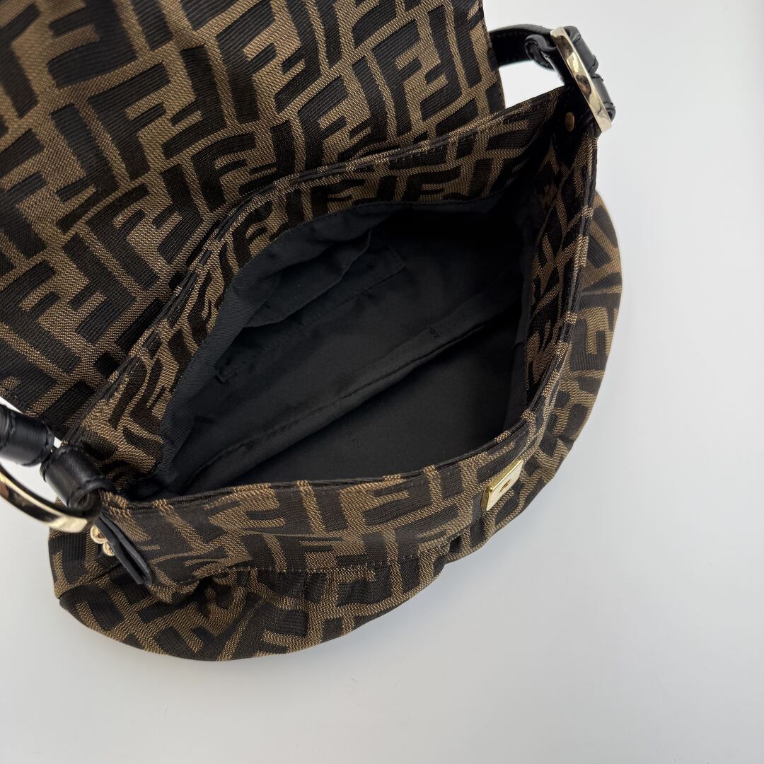 Fendi Zucca Flap Shoulder Bag