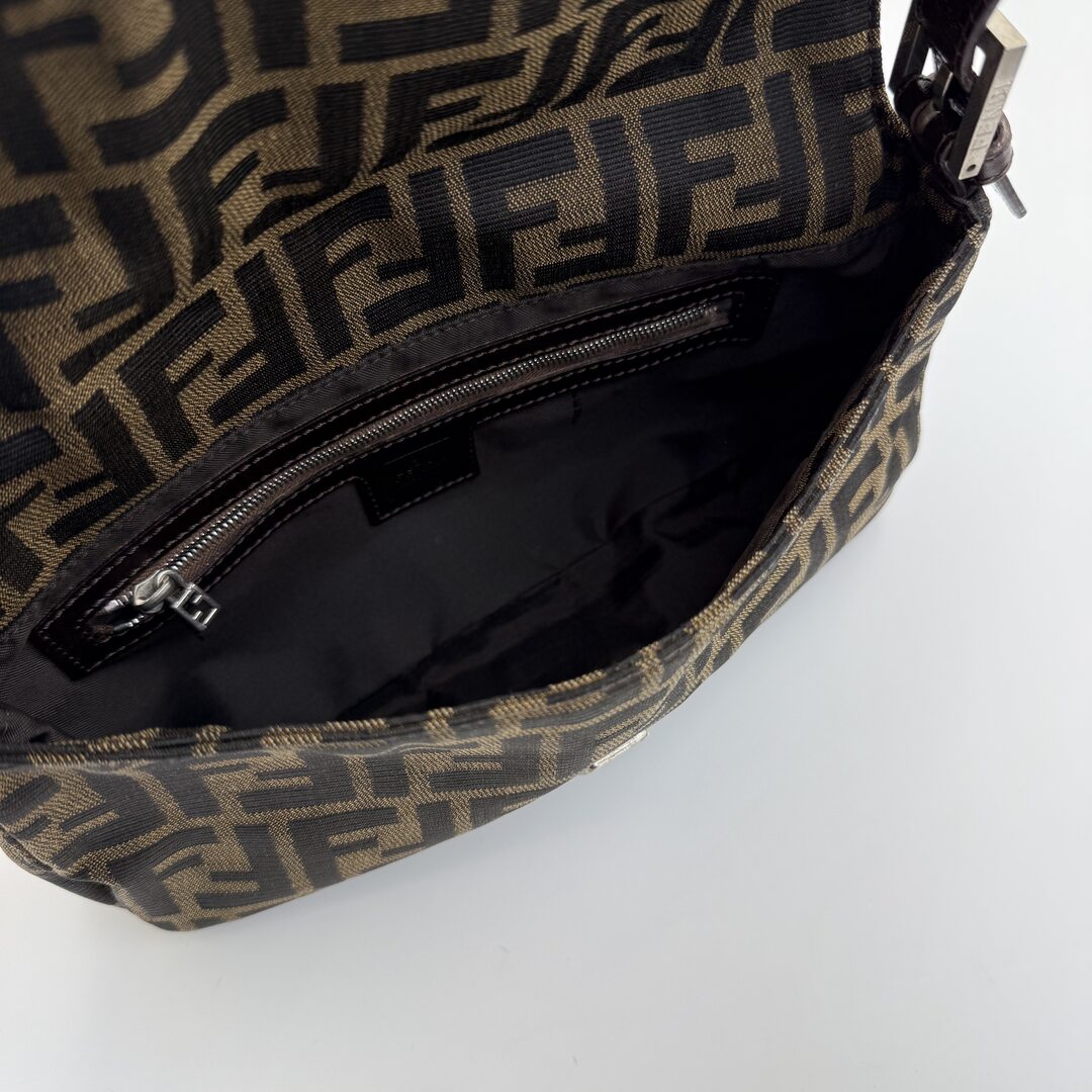 Fendi Mamma Baguette Zucca Shoulder Bag