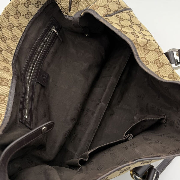 Gucci GG Twins Black Leather Large Tote Bag