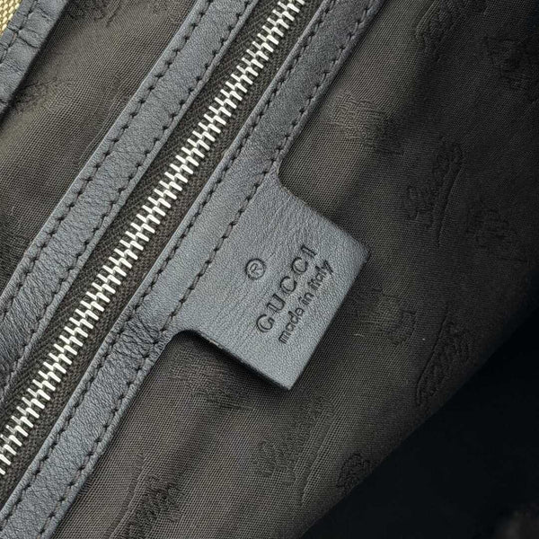 Gucci GG Twins Black Leather Large Tote Bag