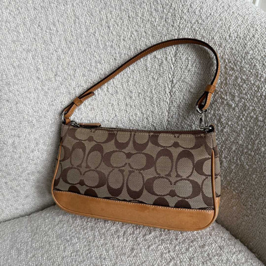 Coach Signature Demi Tan Shoulder Bag