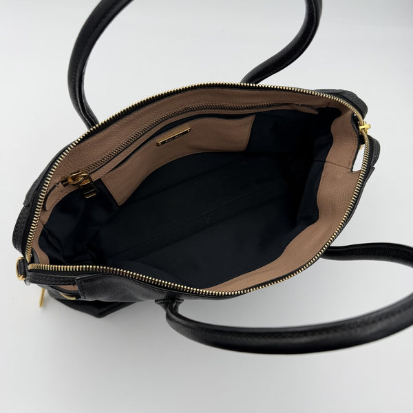 Miu Miu Madras Leather Black Handbag