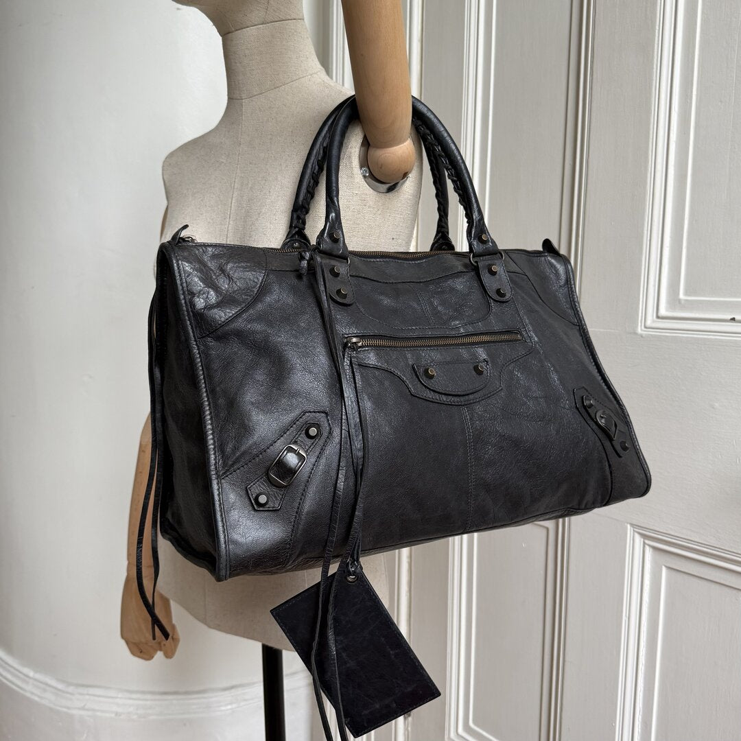 2011 Balenciaga Classic The Work Leather Black Shoulder Bag
