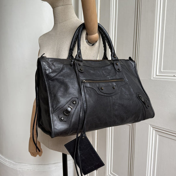 2011 Balenciaga Classic The Work Leather Black Shoulder Bag