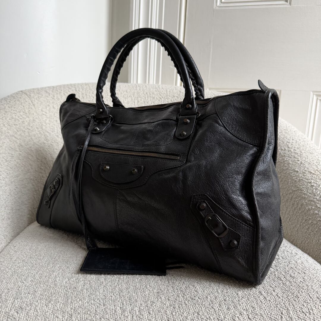 2011 Balenciaga Classic The Work Leather Black Shoulder Bag