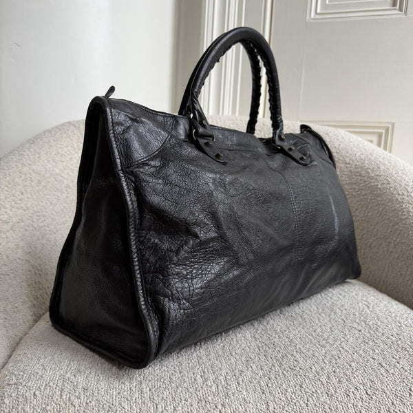 2011 Balenciaga Classic The Work Leather Black Shoulder Bag