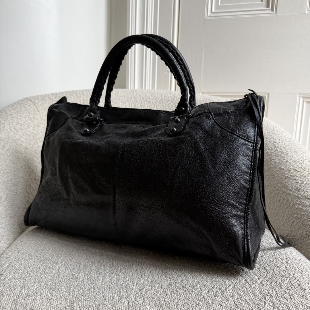 2011 Balenciaga Classic The Work Leather Black Shoulder Bag