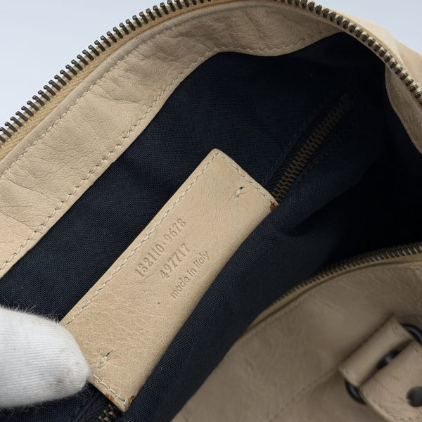 2010 Balenciaga Classic The Work Leather Beige Shoulder Bag