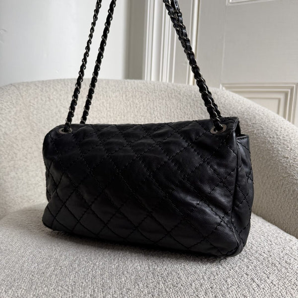 2013 Chanel CC Matelasse Wild Stitch Chain Black Shoulder Bag