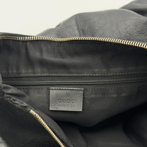 Gucci Abbey Leather Black Shoulder Bag
