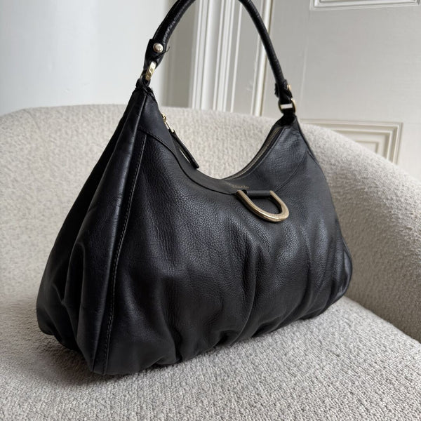 Gucci Abbey Leather Black Shoulder Bag