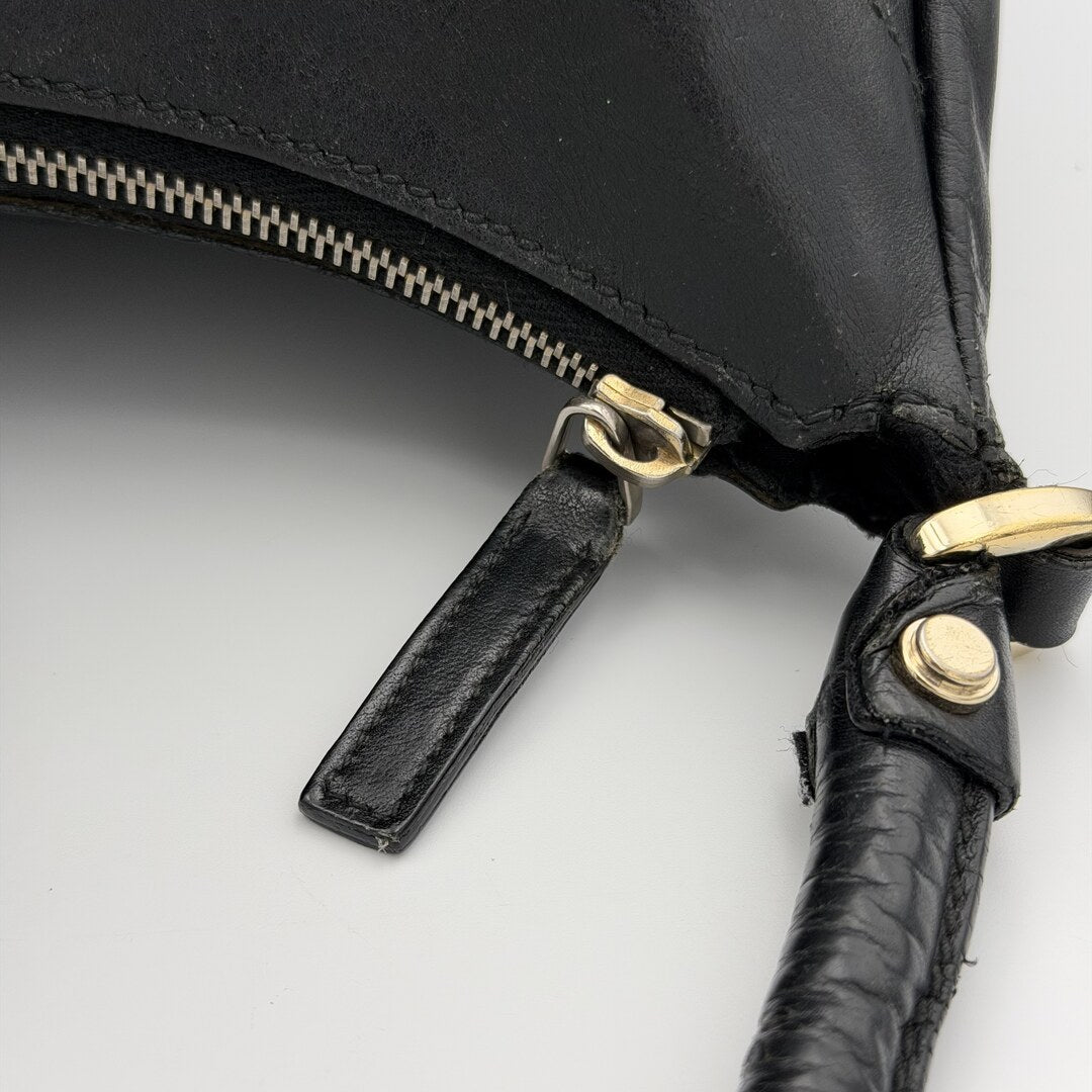 Gucci Abbey Leather Black Shoulder Bag