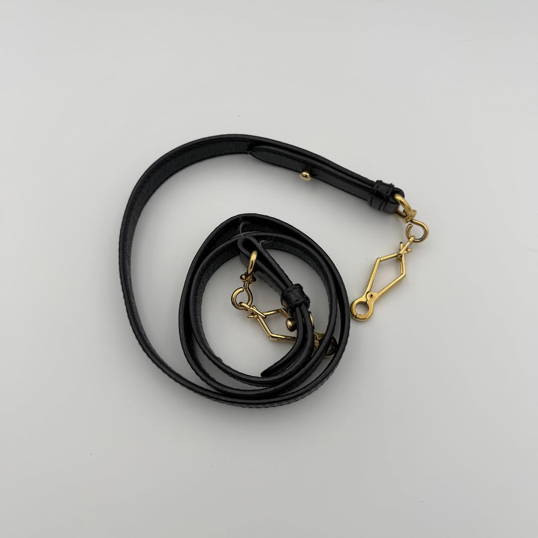 Miu Miu Vitello Black Leather Handbag