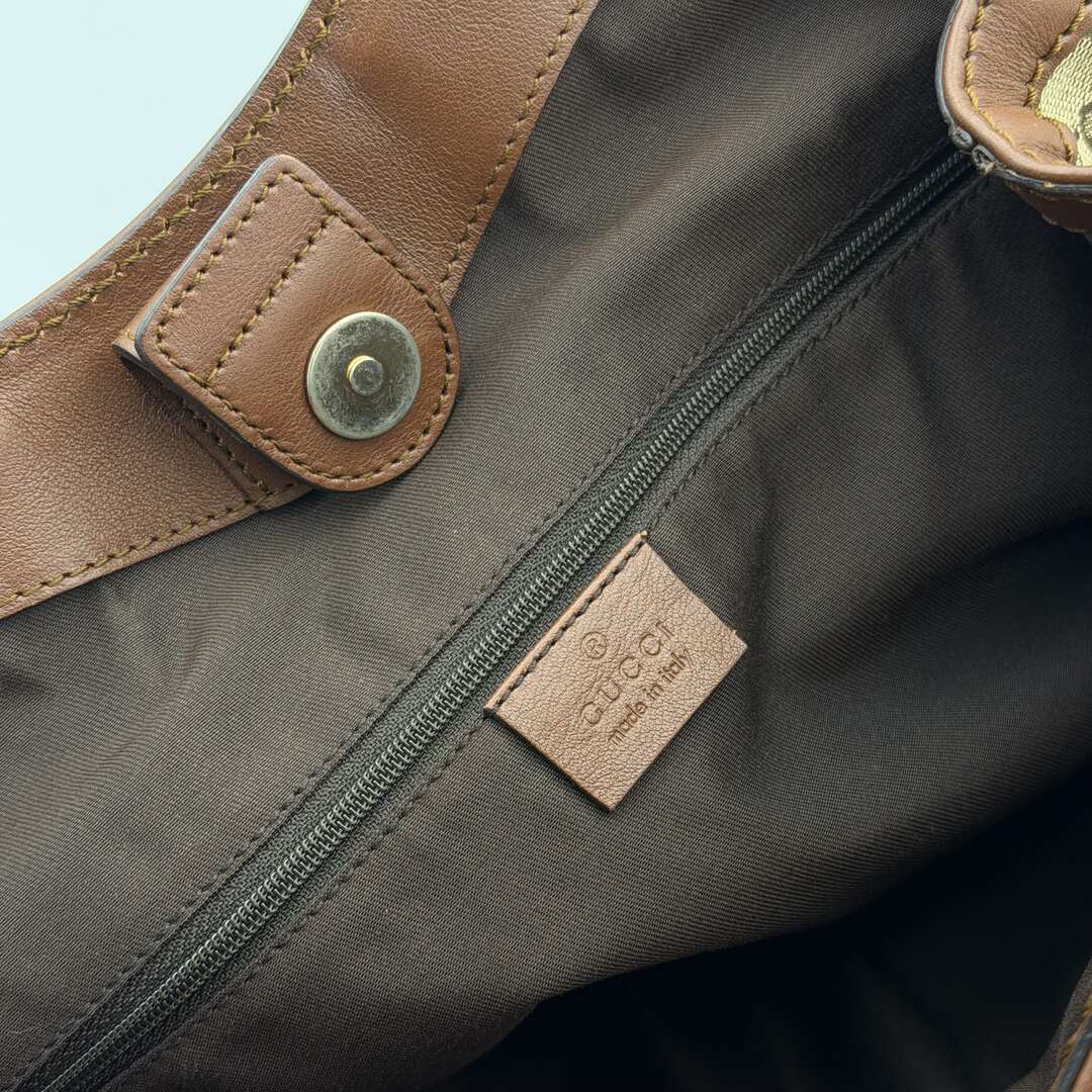 Gucci GG Canvas Sukey Brown Tote Bag