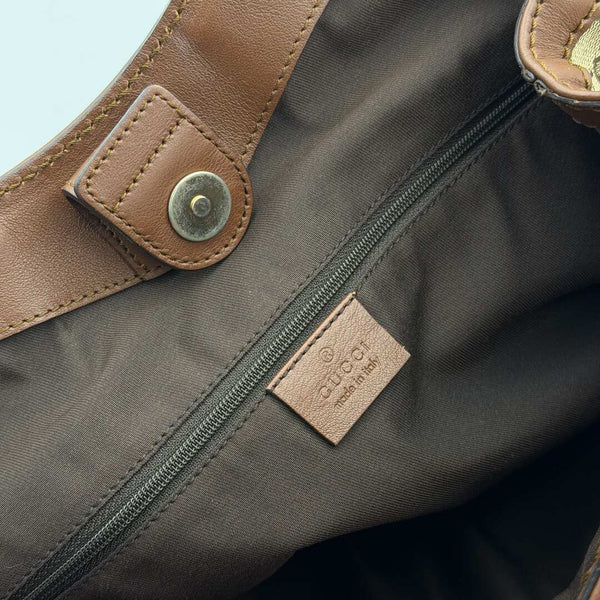 Gucci GG Canvas Sukey Brown Tote Bag