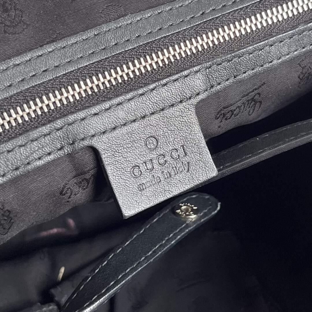 Gucci Monogram Leather Black Shoulder Bag