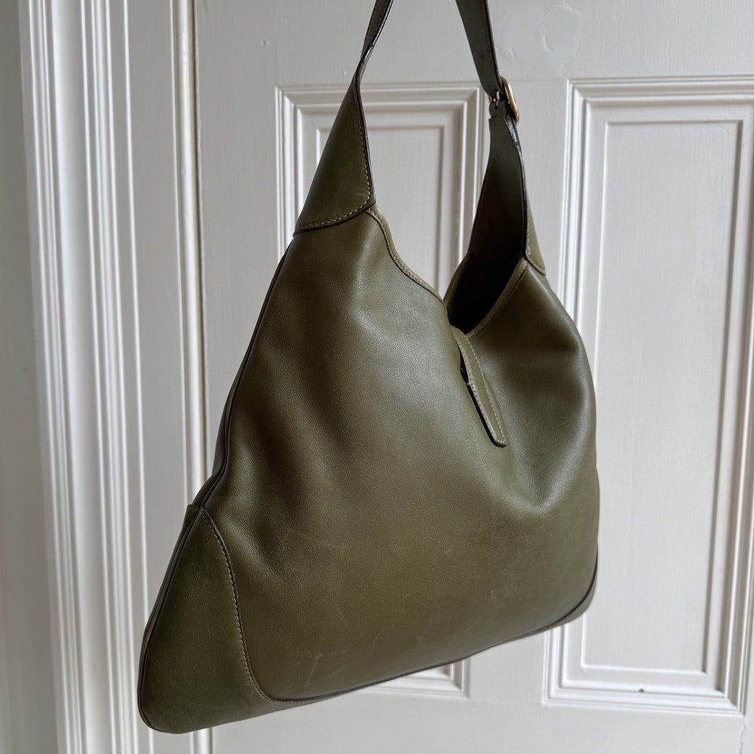 Gucci Jackie Leather Green Shoulder Bag