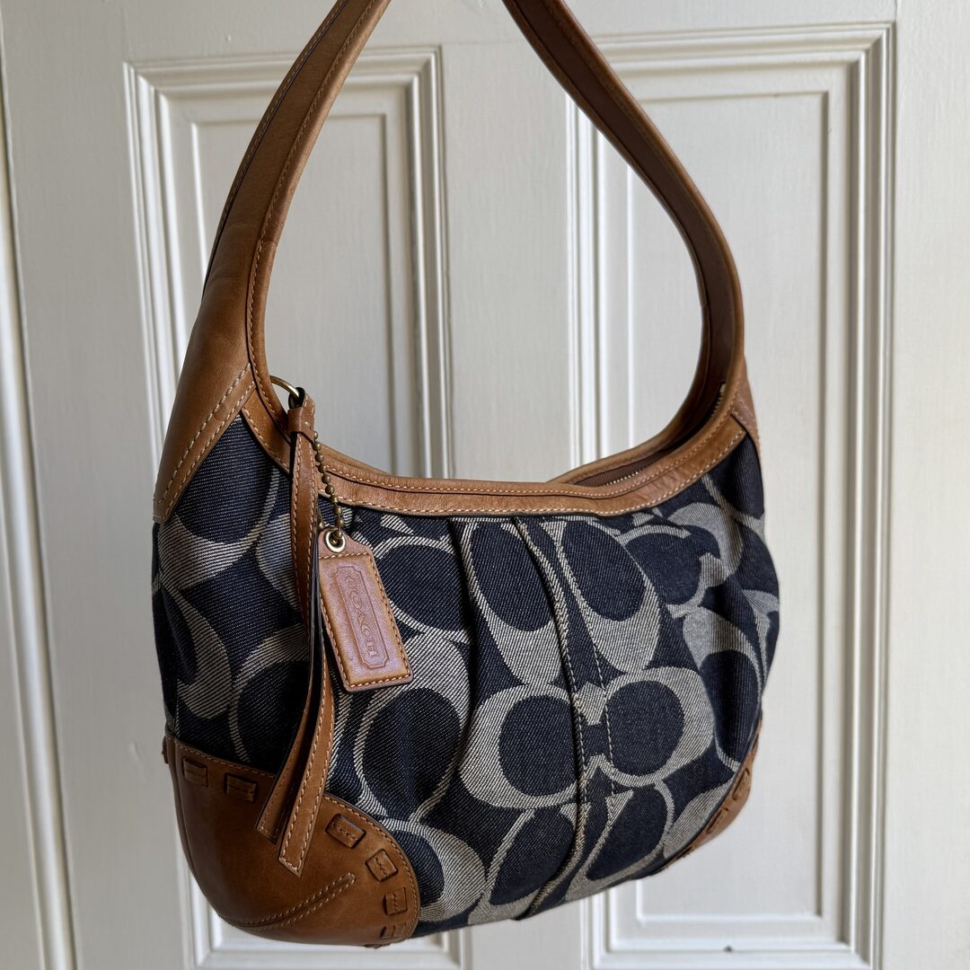 Coach Signature CC Denim Shoulder Bag