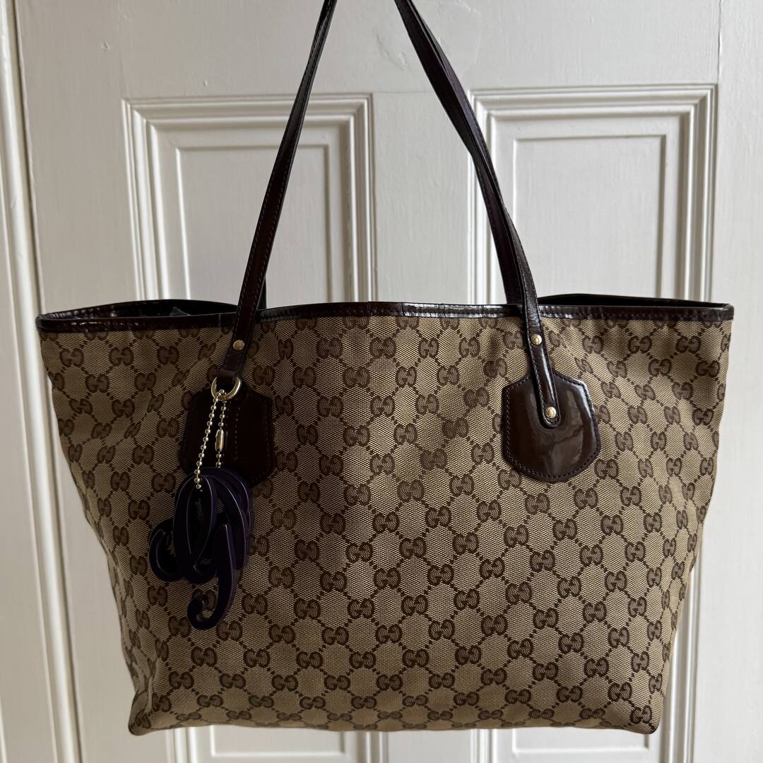 Gucci GG Canvas Jolie Brown Tote Bag