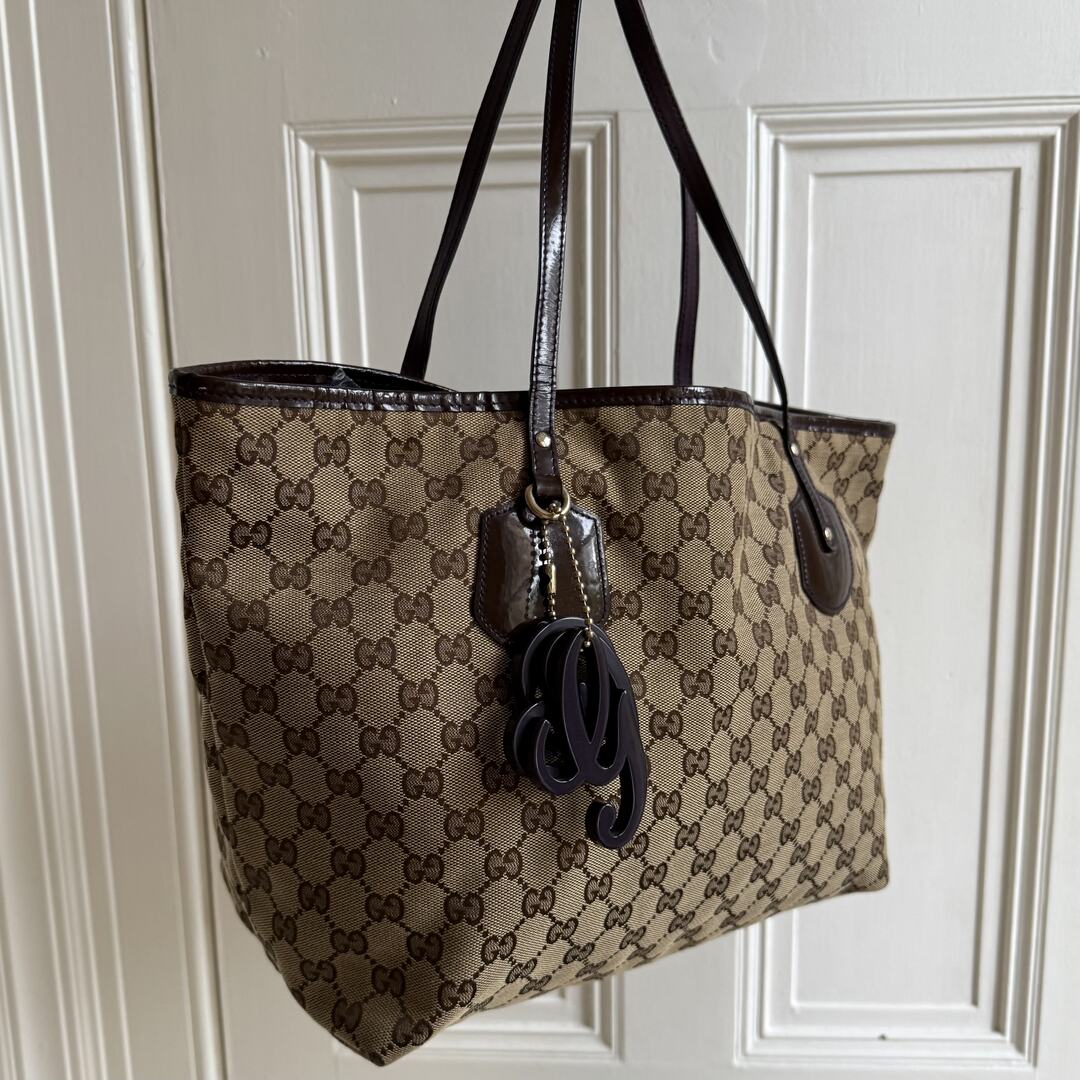 Gucci GG Canvas Jolie Brown Tote Bag