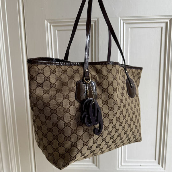 Gucci GG Canvas Jolie Brown Tote Bag