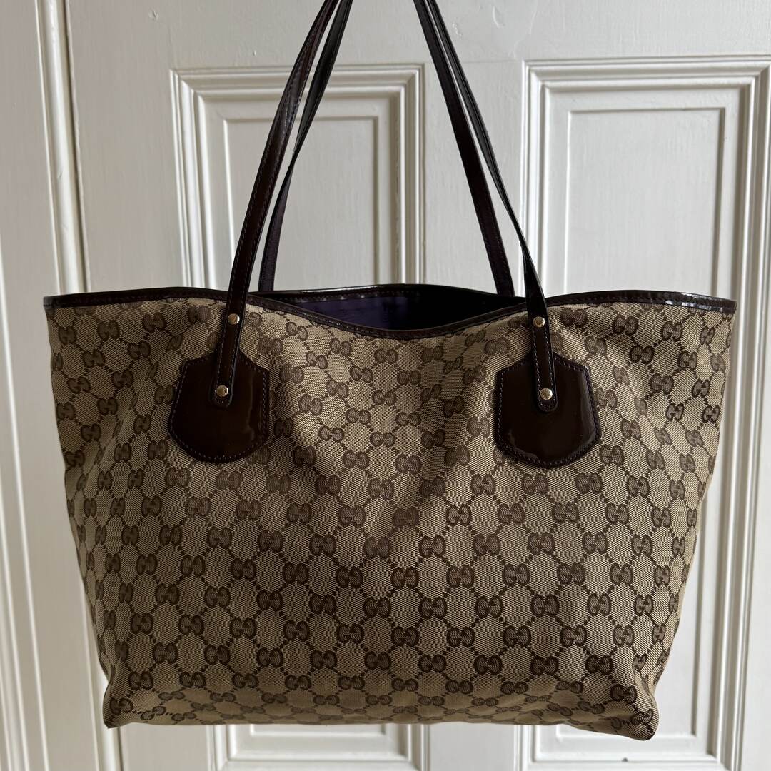 Gucci GG Canvas Jolie Brown Tote Bag