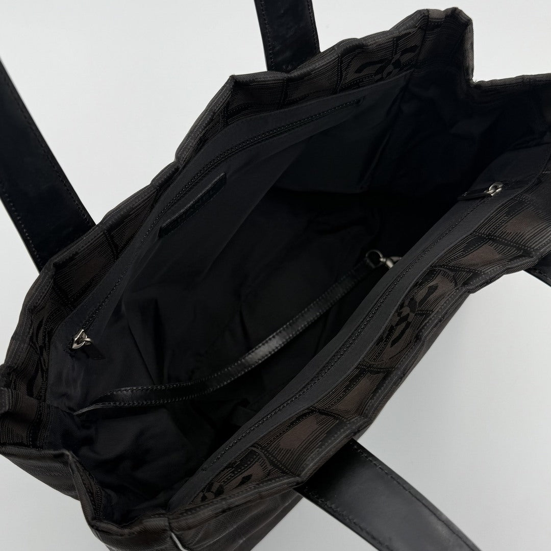 2004 Chanel CC Travel Line Black Mini Tote Bag