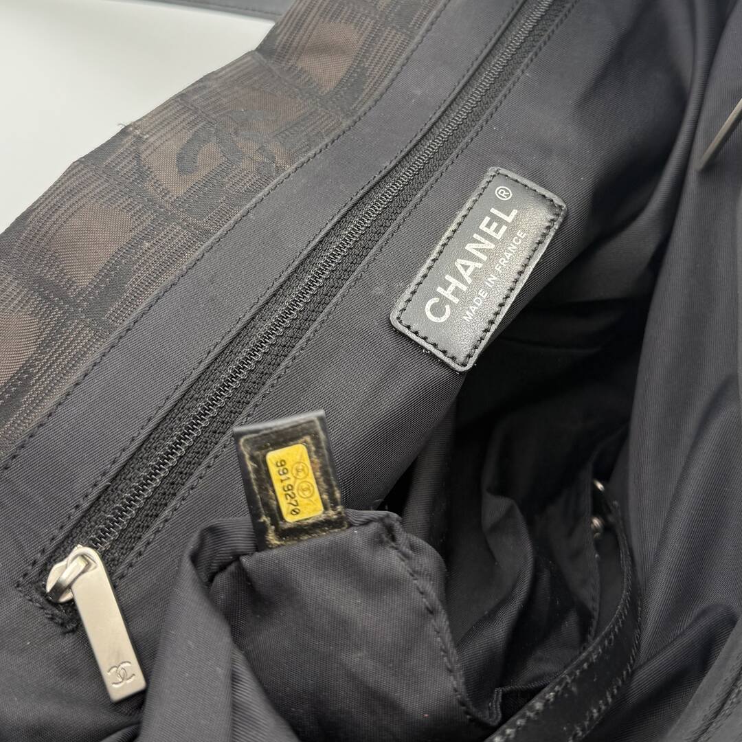 2004 Chanel CC Travel Line Black Mini Tote Bag