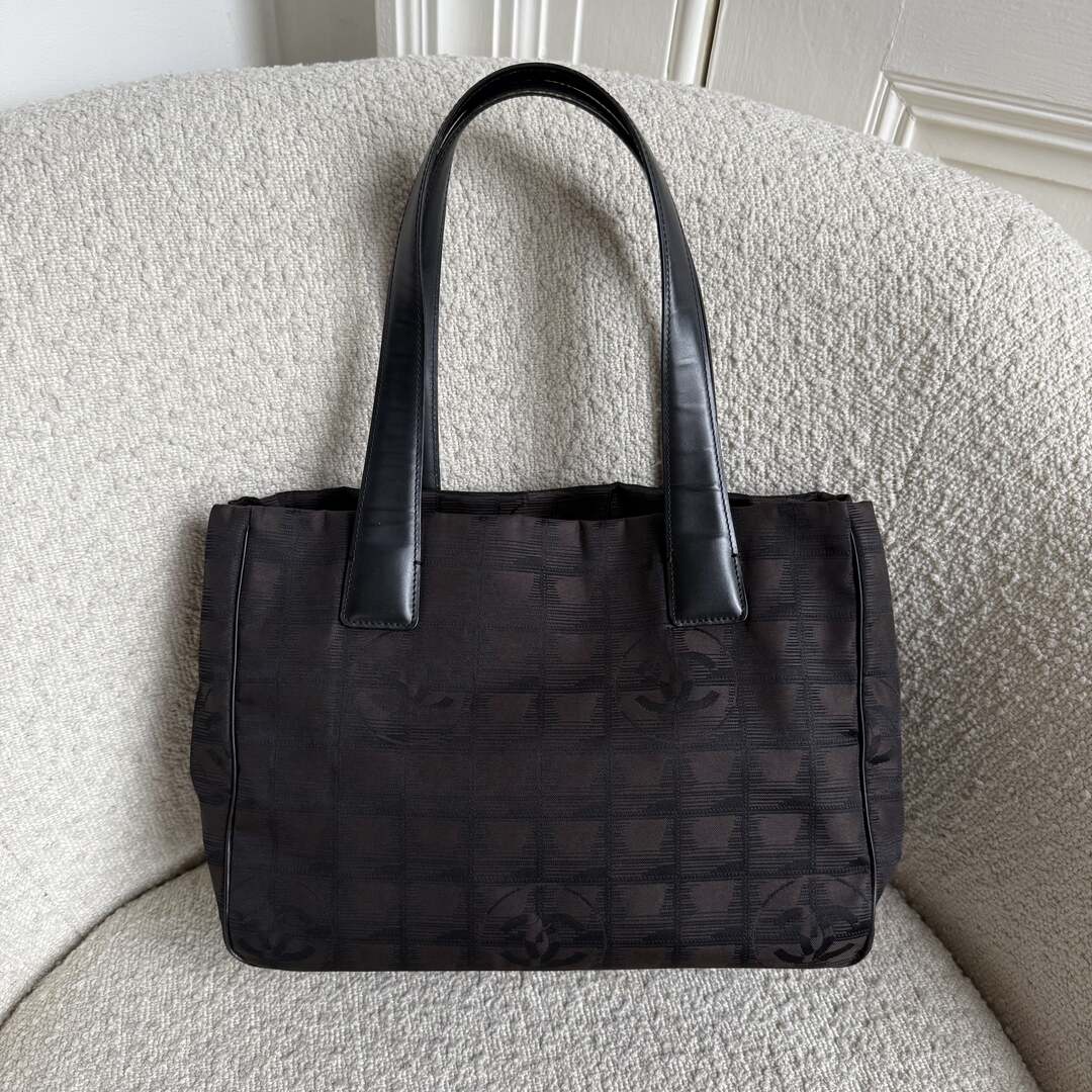 2004 Chanel CC Travel Line Black Mini Tote Bag