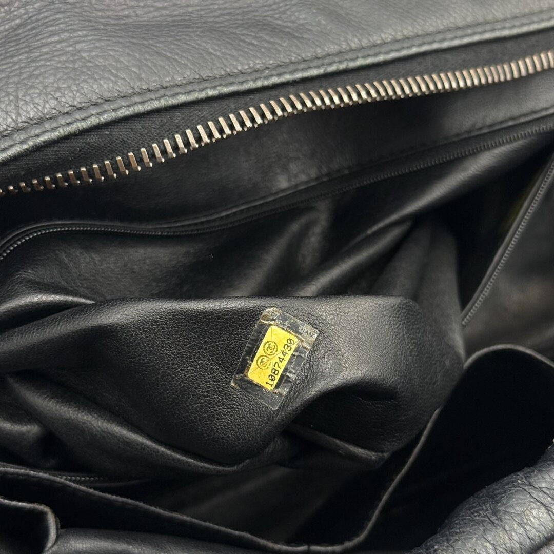 2006 Chanel Lux Ligne Bowler Black Shoulder Bag