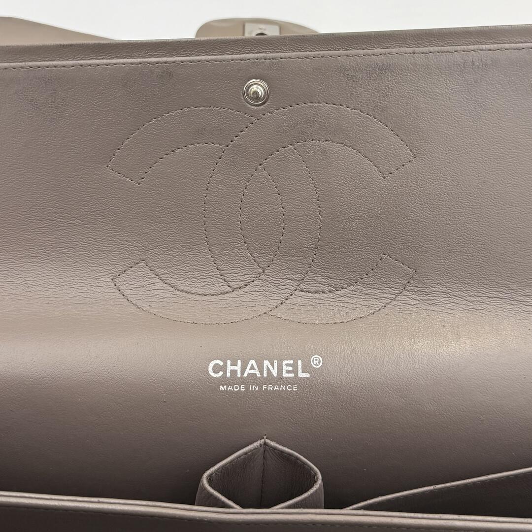 2011 Chanel CC Jumbo Flap Patent Leather Dark Brown Shoulder Bag