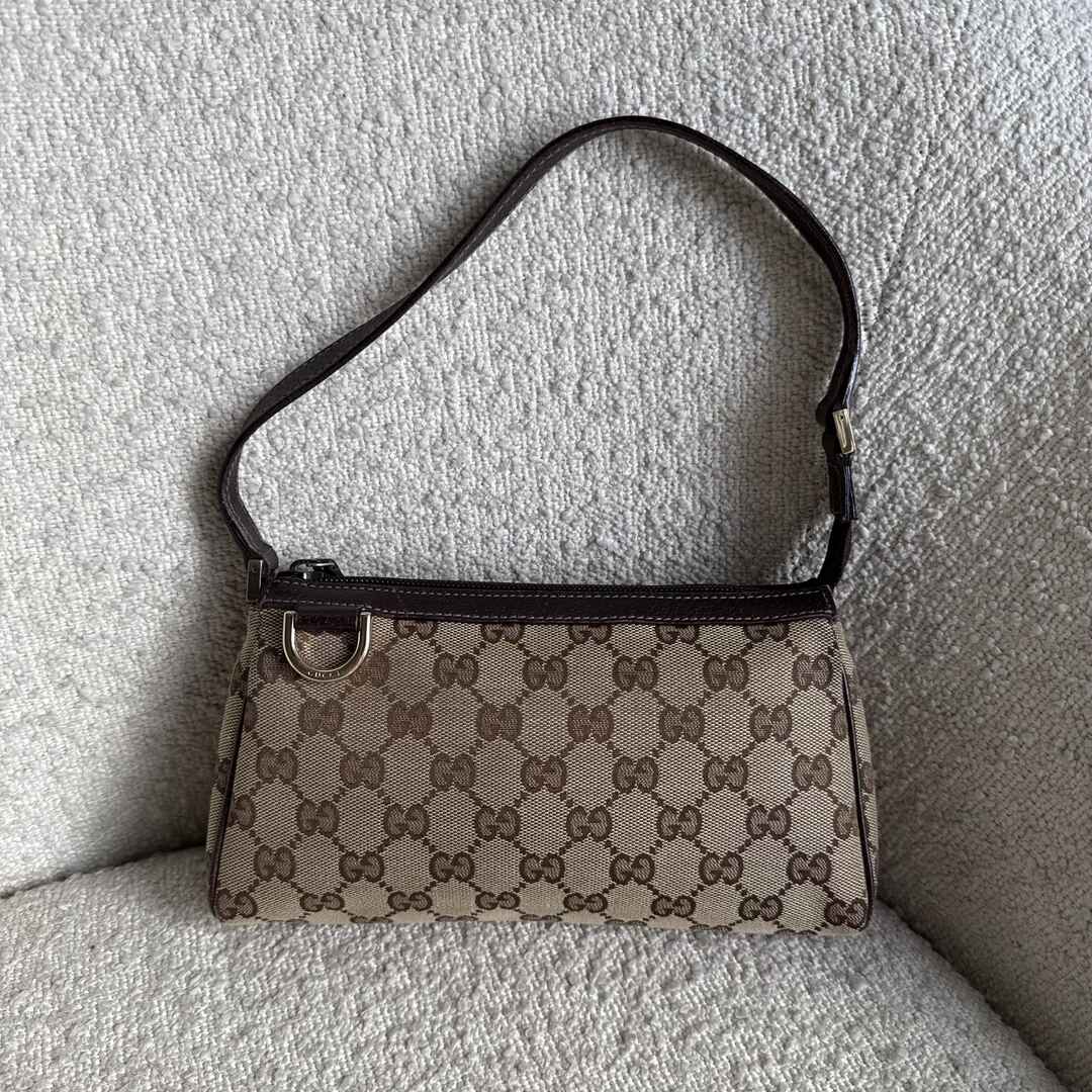 Gucci Mini Abbey D Ring Brown Shoulder Bag