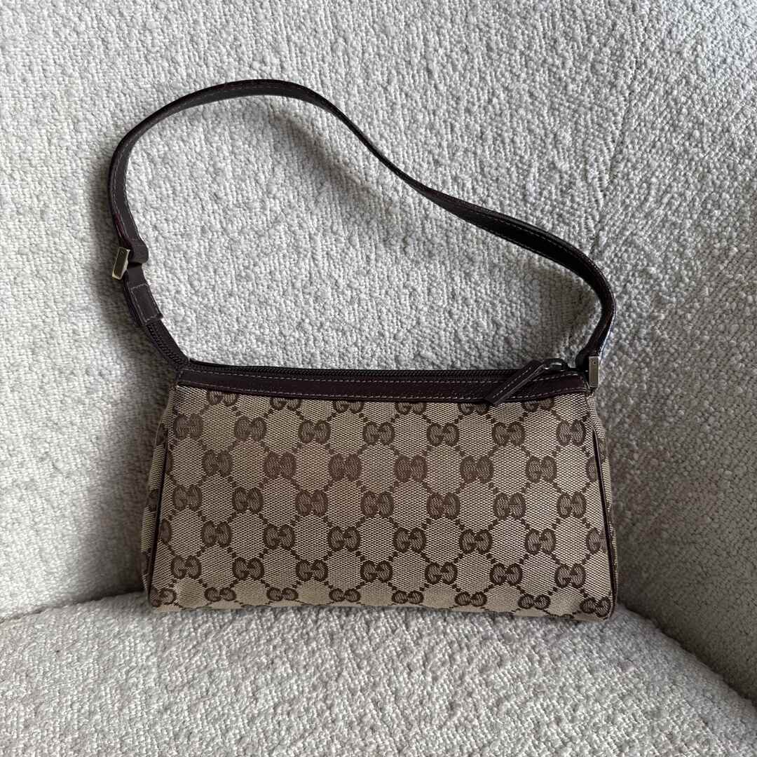 Gucci Mini Abbey D Ring Brown Shoulder Bag