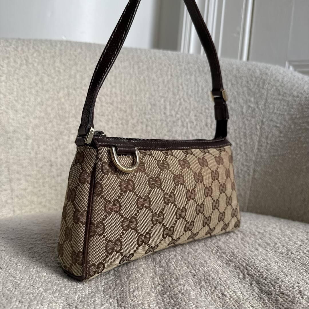 Gucci Mini Abbey D Ring Brown Shoulder Bag