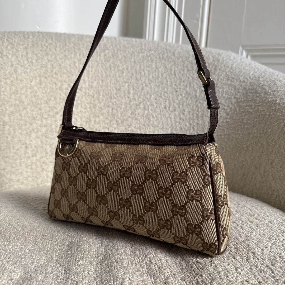 Gucci Mini Abbey D Ring Brown Shoulder Bag