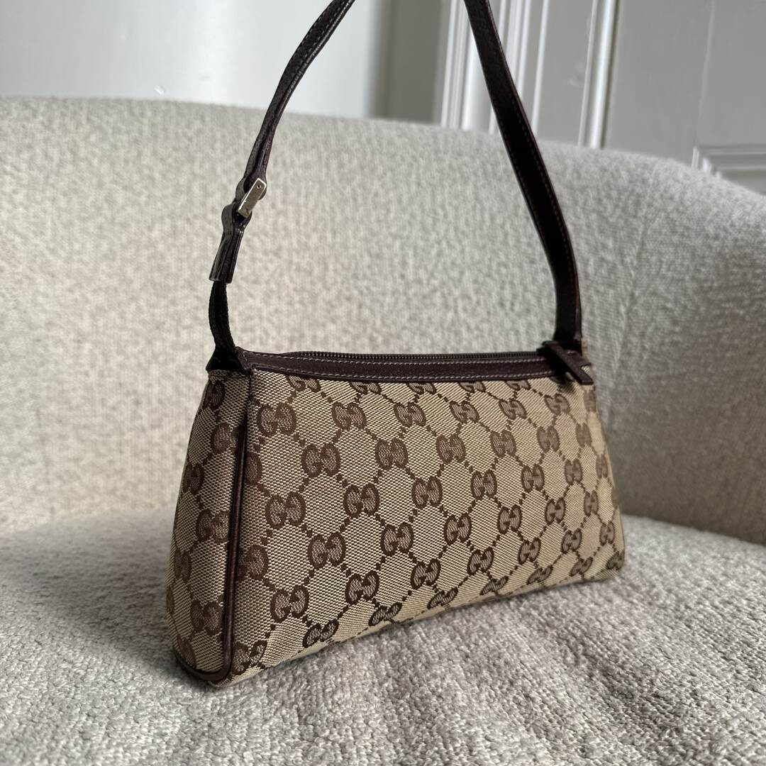Gucci Mini Abbey D Ring Brown Shoulder Bag