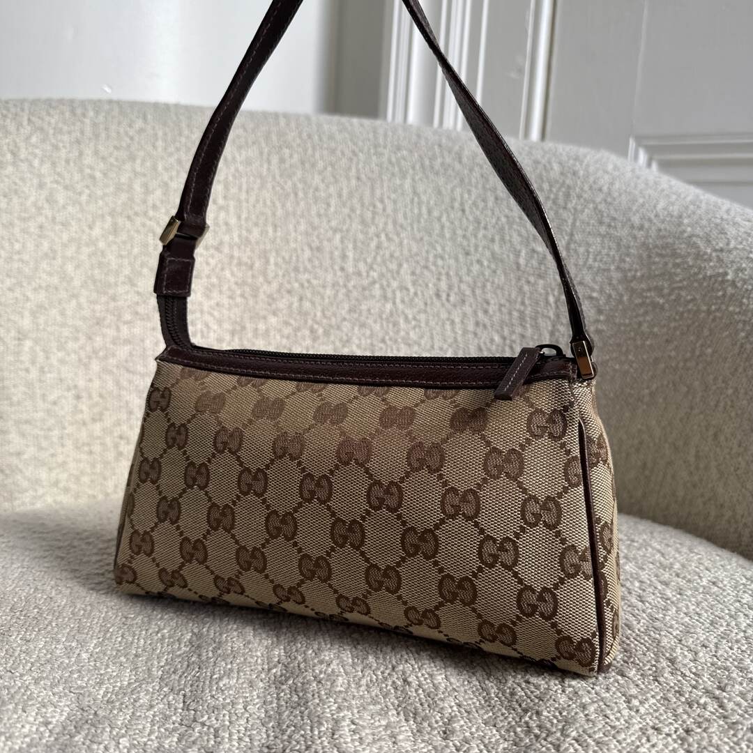 Gucci Mini Abbey D Ring Brown Shoulder Bag