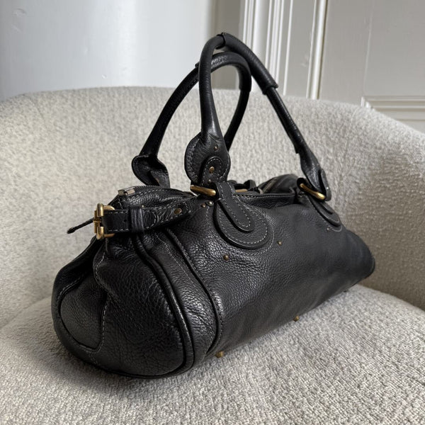 Chloe Paddington Leather Black Handbag