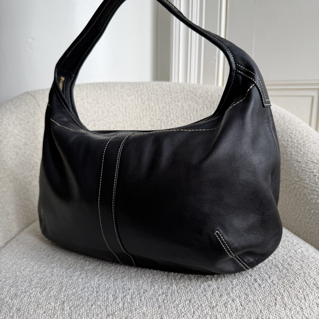 Coach Hobo XL Leather Black Shoulder Bag