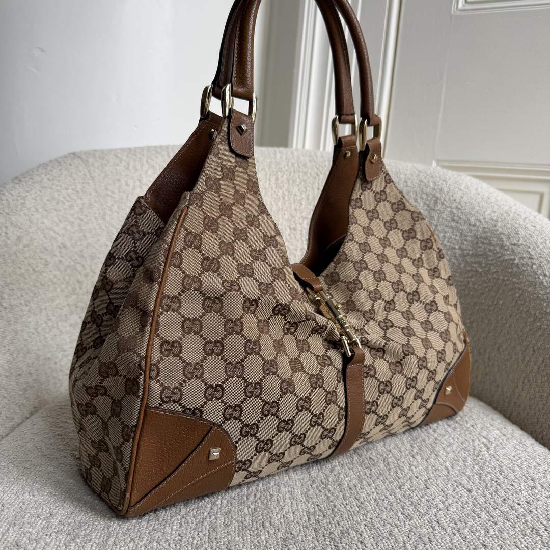 Gucci GG Jackie Hobo Brown Shoulder Bag