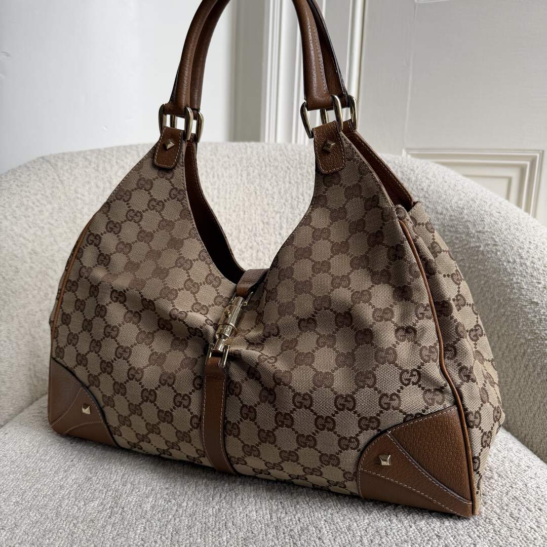 Gucci GG Jackie Hobo Brown Shoulder Bag