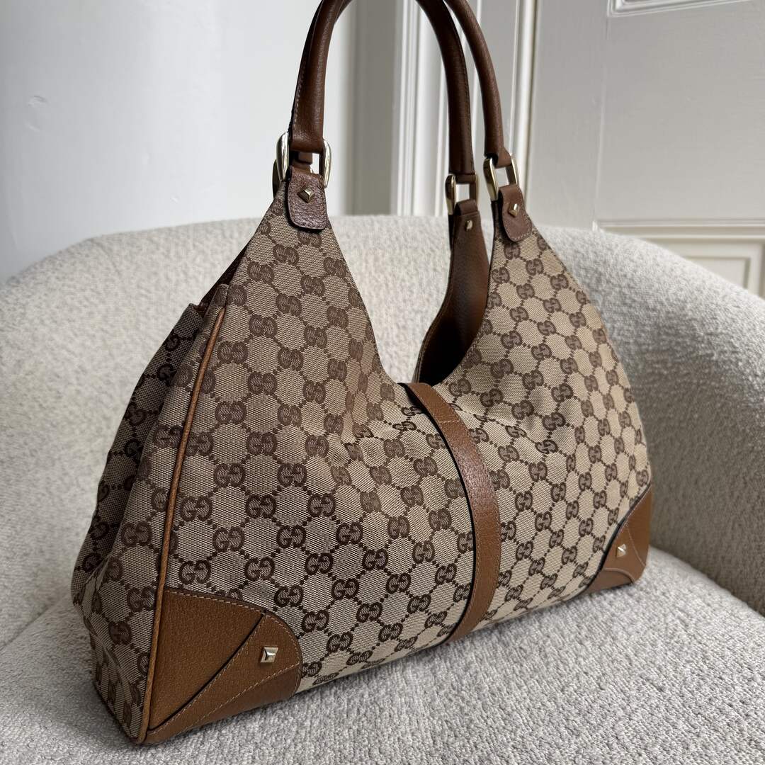 Gucci GG Jackie Hobo Brown Shoulder Bag