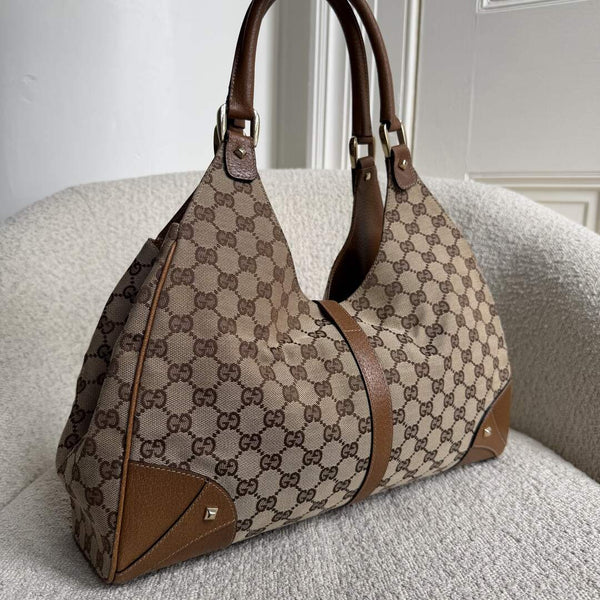 Gucci GG Jackie Hobo Brown Shoulder Bag