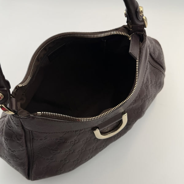 Gucci Guccissima Abbey Brown Shoulder Bag