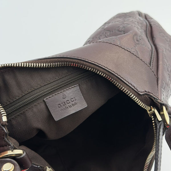 Gucci Guccissima Abbey Brown Shoulder Bag