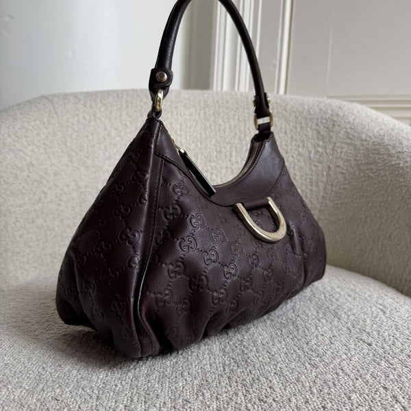 Gucci Guccissima Abbey Brown Shoulder Bag